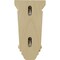 Ekena Millwork 5"W x 3 1/4"D x 9 1/2"H Cole Pilaster Wood Corbel, Maple CORW05X03X09COMA - alternate 2